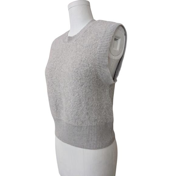 autumn cashmere sleeveless boucle cashmere wool sweater - Picture 2 of 11